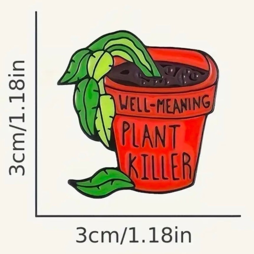 Plant Killer Enamel Pin Funny Plant Lover Gift Gardening‎ Humor